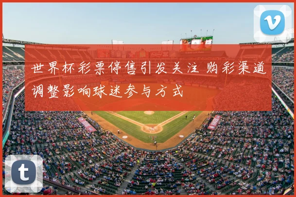 世界杯彩票停售引发关注 购彩渠道调整影响球迷参与方式